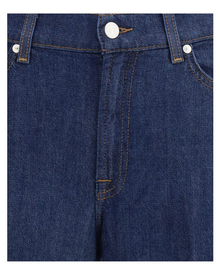 7FOR Blue Cotton Jeans Denim