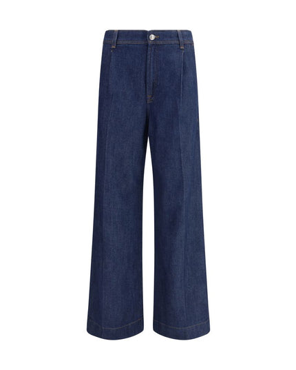 7FOR Blue Modal Jeans Denim
