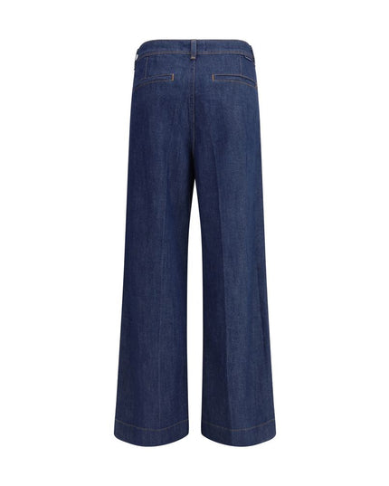 7FOR Blue Modal Jeans Denim