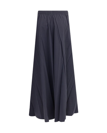 Balenciaga Blue Polyester Long Skirt