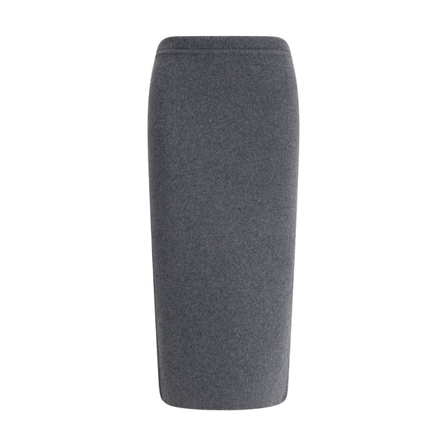 Tom Ford Gray Cashmere Long Skirt