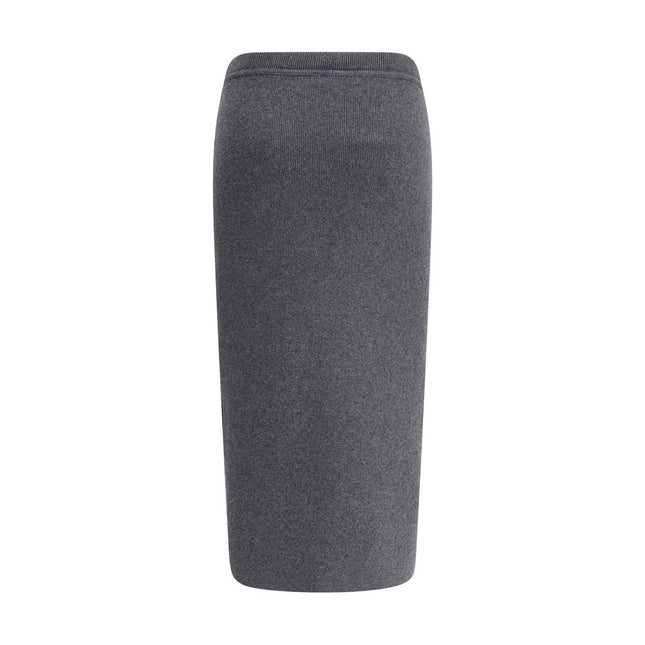Tom Ford Gray Cashmere Long Skirt