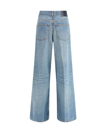 Haikure Light Blue Cotton Jeans Denim