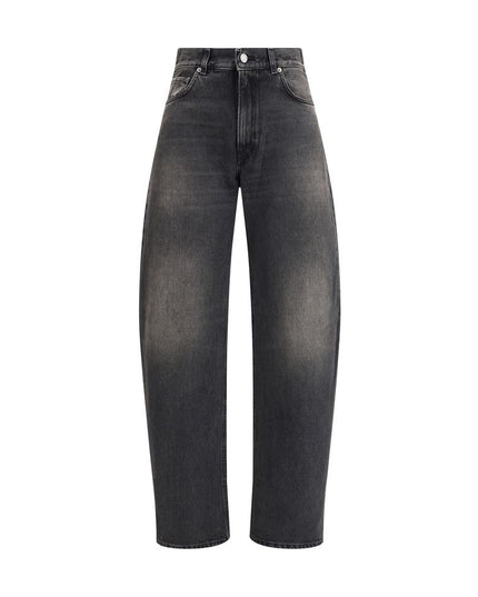 Haikure Black Cotton Relaxed Fit Jeans