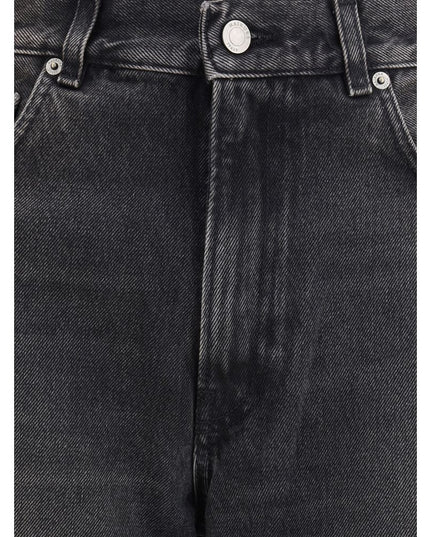 Haikure Black Cotton Relaxed Fit Jeans