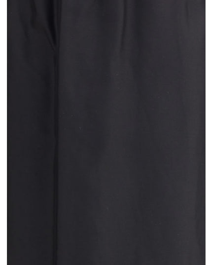 The Row Black Cotton Midi Skirt
