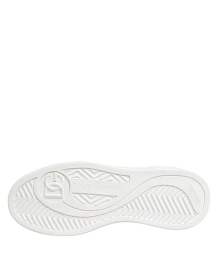 Dolce & Gabbana White Miami Leather Low Top Sneakers Shoes