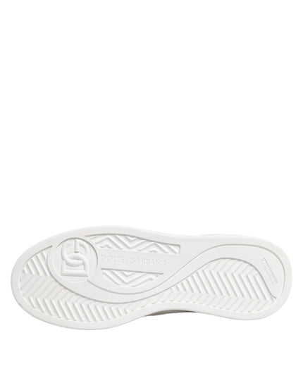 Dolce & Gabbana White Miami Leather Low Top Sneakers Shoes