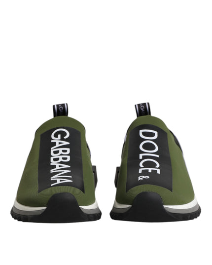 Dolce & Gabbana Green Logo Low Top Sorrento Men Sneakers Shoes