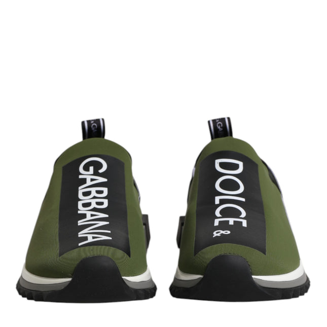 Dolce & Gabbana Green Logo Low Top Sorrento Men Sneakers Shoes