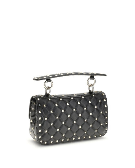 Valentino Garavani Black Calf Leather Bos Taurus Handbag