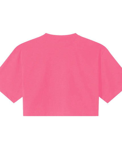 Comme Des Fuckdown Fuchsia Cotton Women T-Shirt