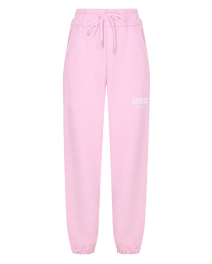 Comme Des Fuckdown Pink Cotton Women Sweatpant
