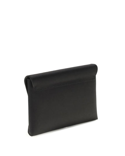 Versace Black Calf Leather Bos Taurus Shoulder Bag