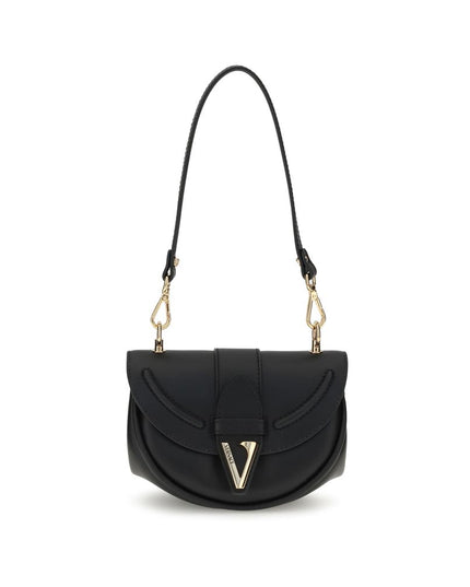Versace Black Calf Leather Bos Taurus Shoulder Bag