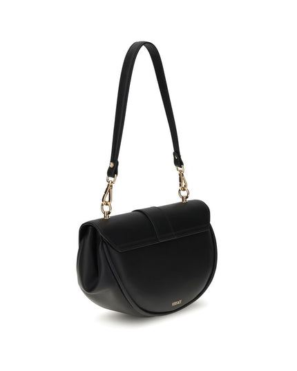 Versace Black Calf Leather Bos Taurus Shoulder Bag