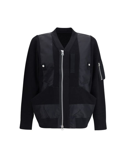Sacai Black Cotton Bomber