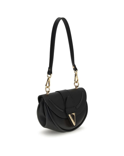 Versace Black Calf Leather Bos Taurus Shoulder Bag