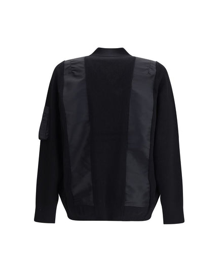 Sacai Black Cotton Bomber