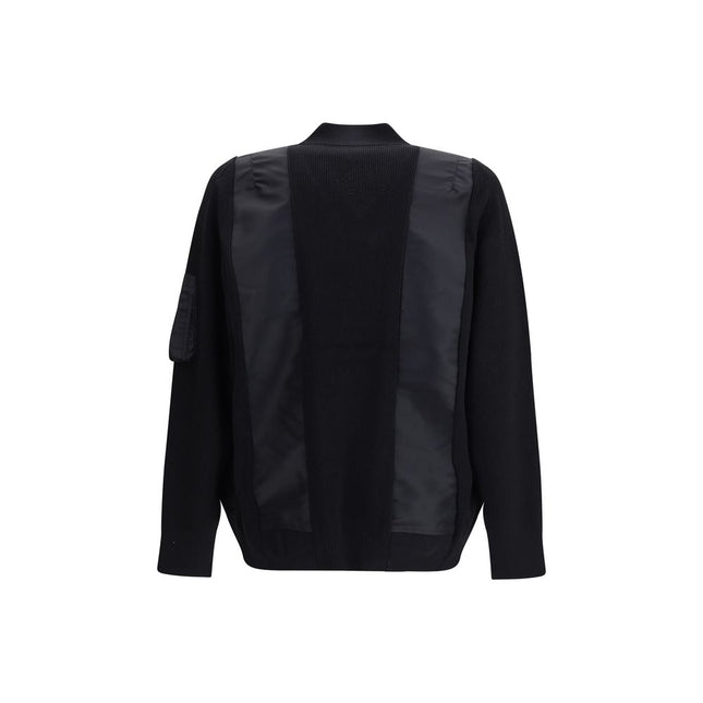 Sacai Black Cotton Bomber
