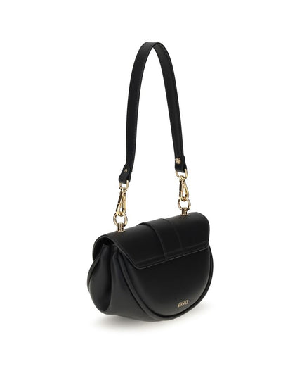 Versace Black Calf Leather Bos Taurus Shoulder Bag