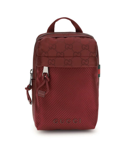 Gucci Bordeaux Polyamide Shoulder Bag