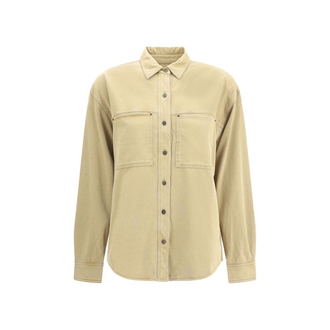 Marant Etoile Beige Cotton Dress Shirt