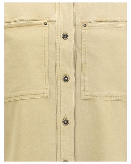 Marant Etoile Beige Cotton Dress Shirt