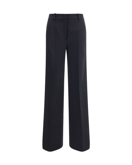 P.A.R.O.S.H. Black Fleece Wool Casual Pants