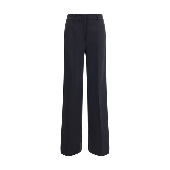 P.A.R.O.S.H. Black Fleece Wool Casual Pants