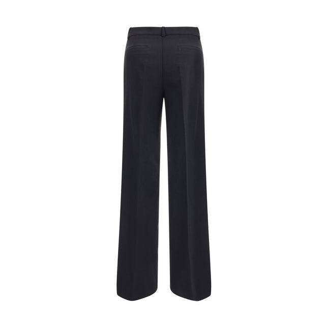P.A.R.O.S.H. Black Fleece Wool Casual Pants