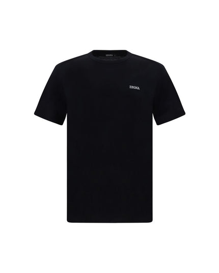 ZEGNA Black Cotton T-Shirt