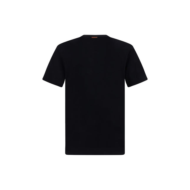 ZEGNA Black Cotton T-Shirt