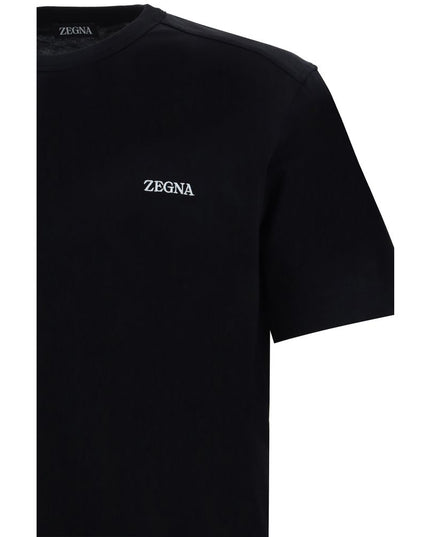 ZEGNA Black Cotton T-Shirt