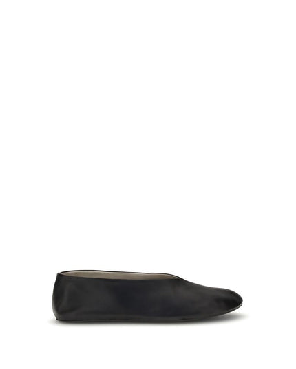 The Row Black Lamb Ovis Aries Aries Ballet Flats