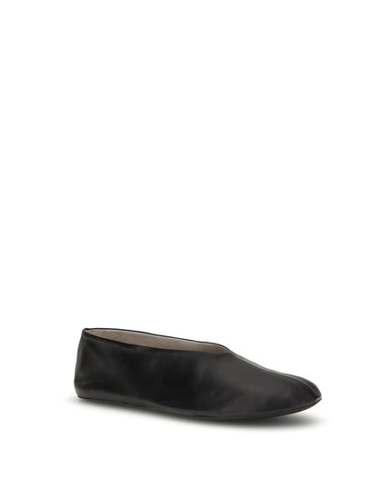 The Row Black Lamb Ovis Aries Aries Ballet Flats