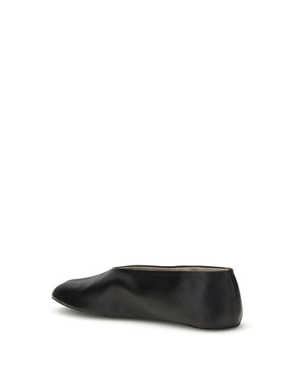 The Row Black Lamb Ovis Aries Aries Ballet Flats