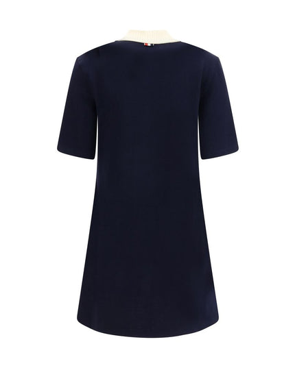 Thom Browne Blue Cotton Casual Dress