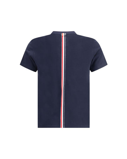 Thom Browne Blue Cotton T-Shirt