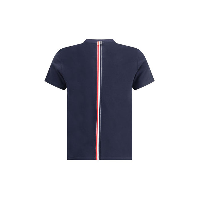 Thom Browne Blue Cotton T-Shirt