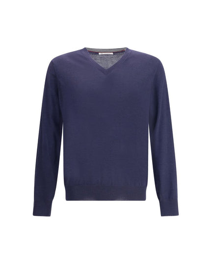 Brunello Cucinelli Blue Cashmere Cashmere Sweater