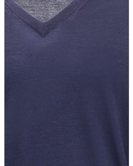 Brunello Cucinelli Blue Cashmere Cashmere Sweater