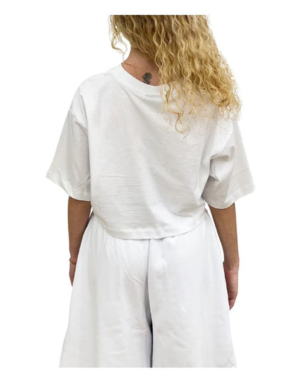 Comme Des Fuckdown White Cotton Women T-Shirt