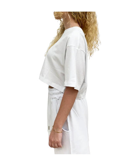 Comme Des Fuckdown White Cotton Women T-Shirt