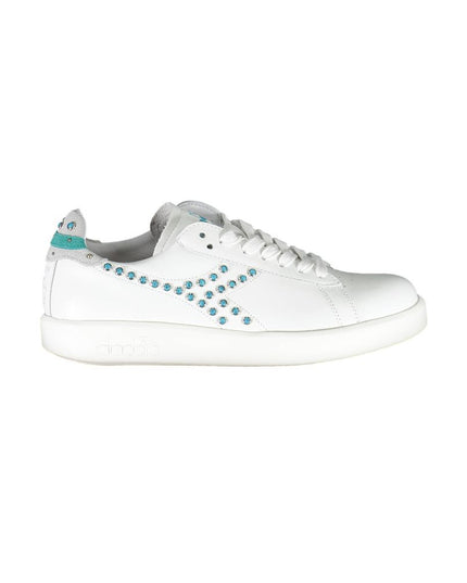 Diadora White Fabric Sneaker