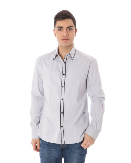 Costume National Blue Cotton Shirt