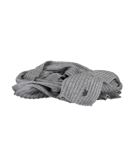 U.S. POLO ASSN. Gray Wool Scarf