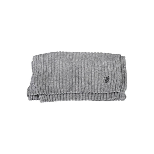 U.S. POLO ASSN. Gray Wool Scarf