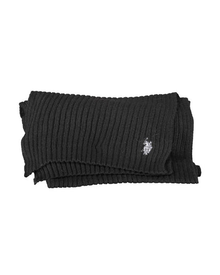 U.S. POLO ASSN. Black Wool Scarf