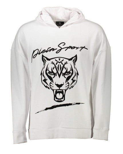 Plein Sport White Cotton Men Sweater